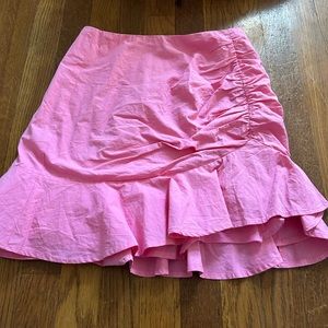 Showpo pink mini skirt w/ruffle